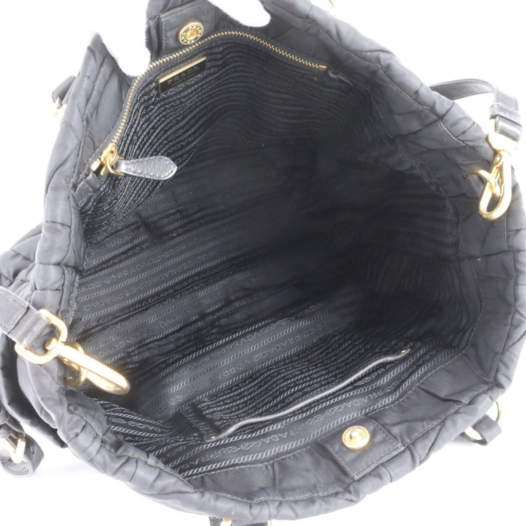 Prada Black Nylon Handbag Shoulder Bag Tote Bag (Pre-Owned)