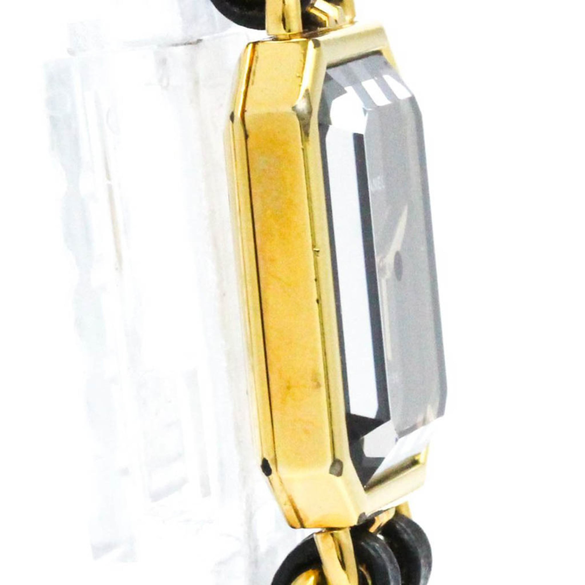 Chanel Premiere Rock Quartz Watch Plated Metal And Leather Watch (Pre-Owned)
