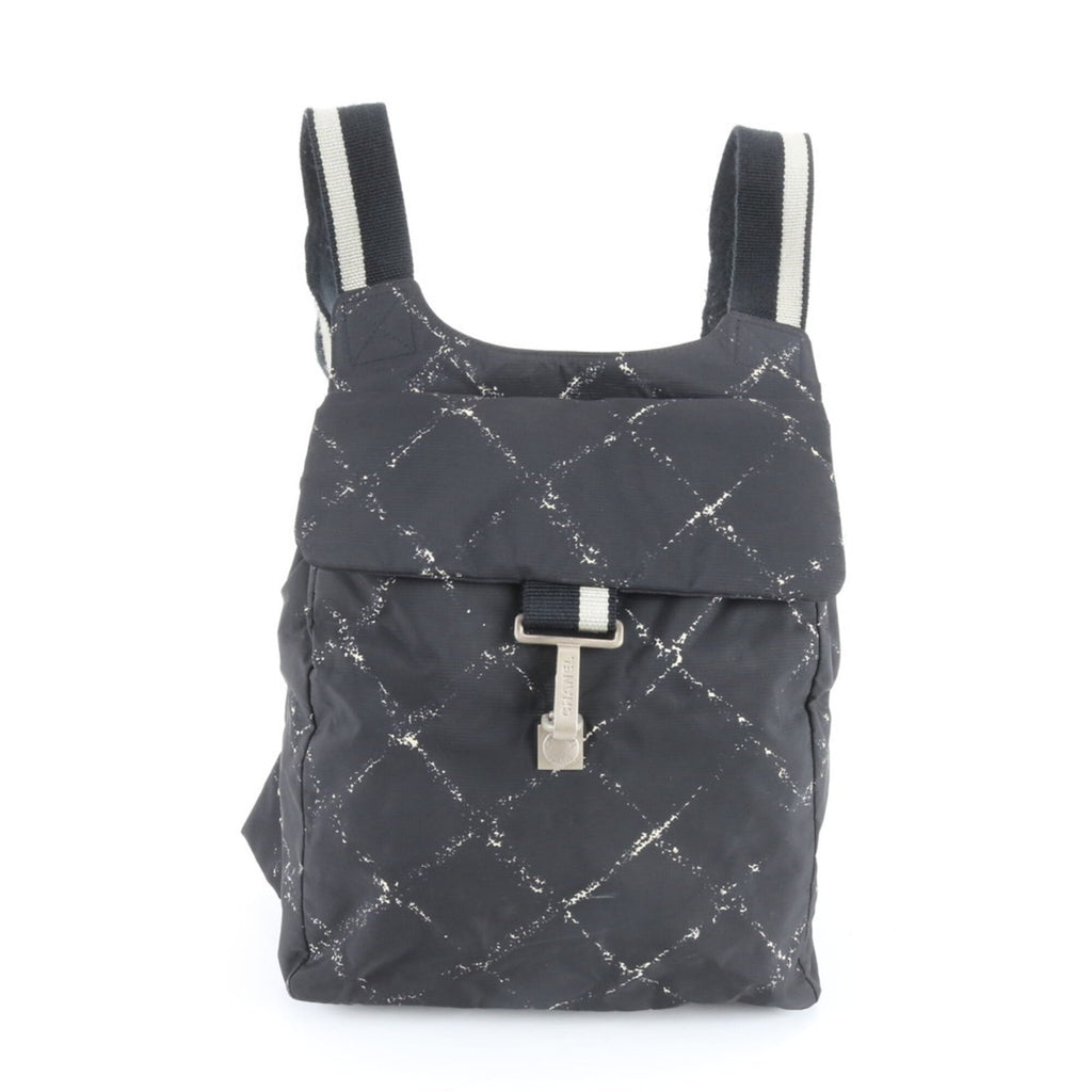 Chanel Travel Line Black White Backpack (Pre-Owned)