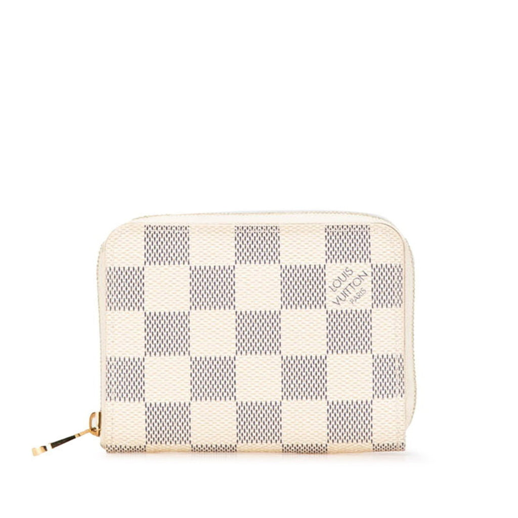 Louis Vuitton White Leather Pvc Coin Purse/Coin Case (Pre-Owned)