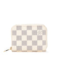 Louis Vuitton White Leather Pvc Coin Purse/Coin Case (Pre-Owned)