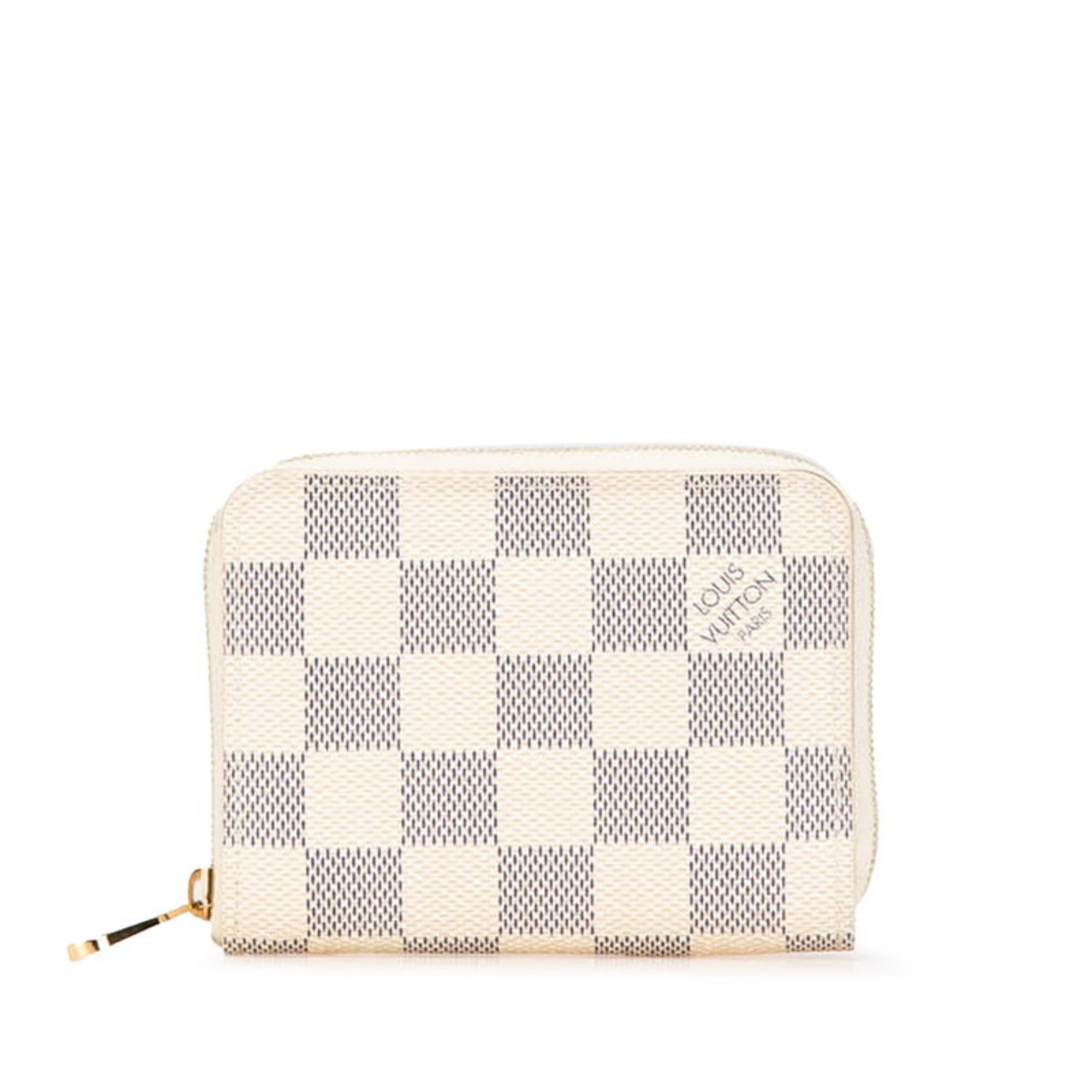 Louis Vuitton White Leather Pvc Coin Purse/Coin Case (Pre-Owned)