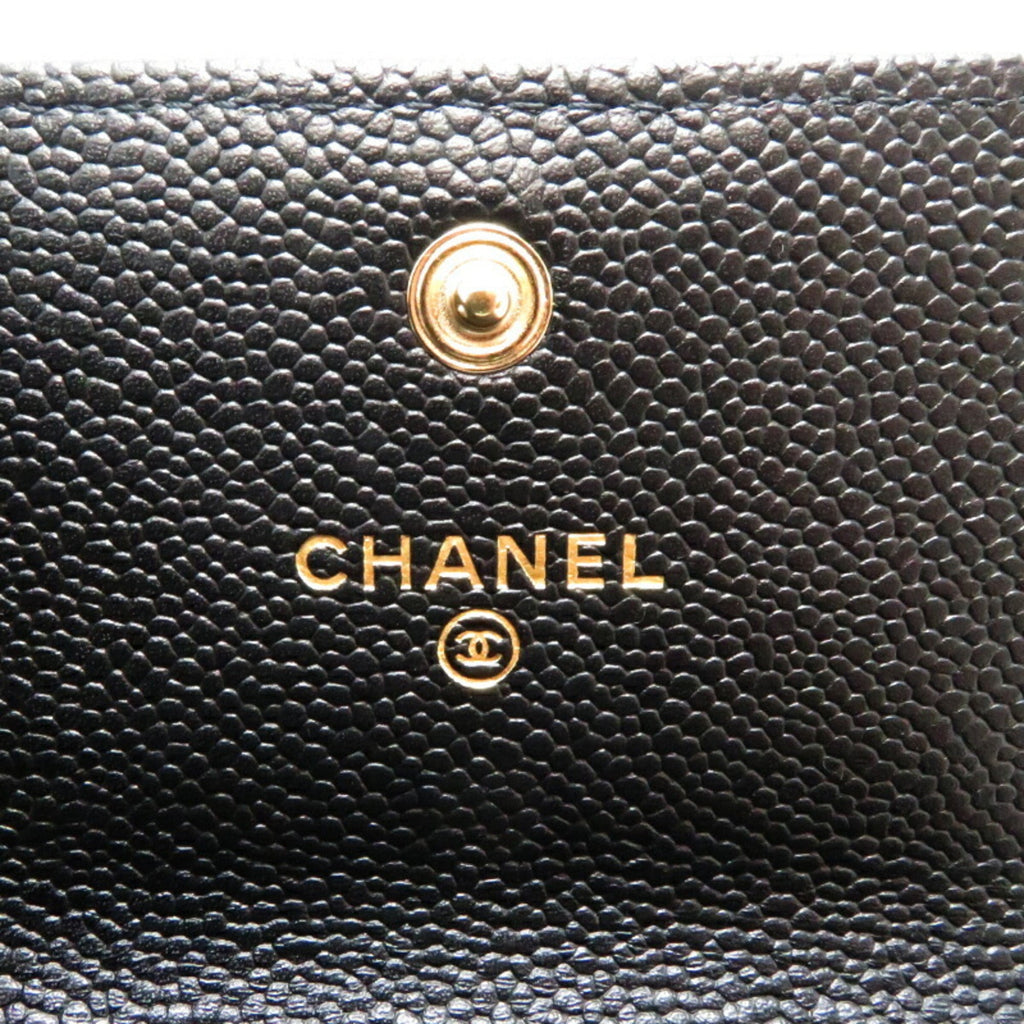 Chanel Boy Chanel Black Caviar Leather Shoulder Bag (Pre-Owned)