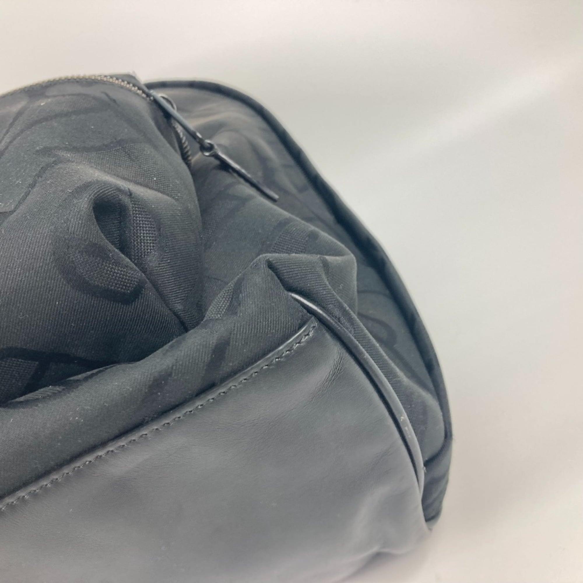 Burberry Black Canvas Leather Backpack (Pre-Owned)