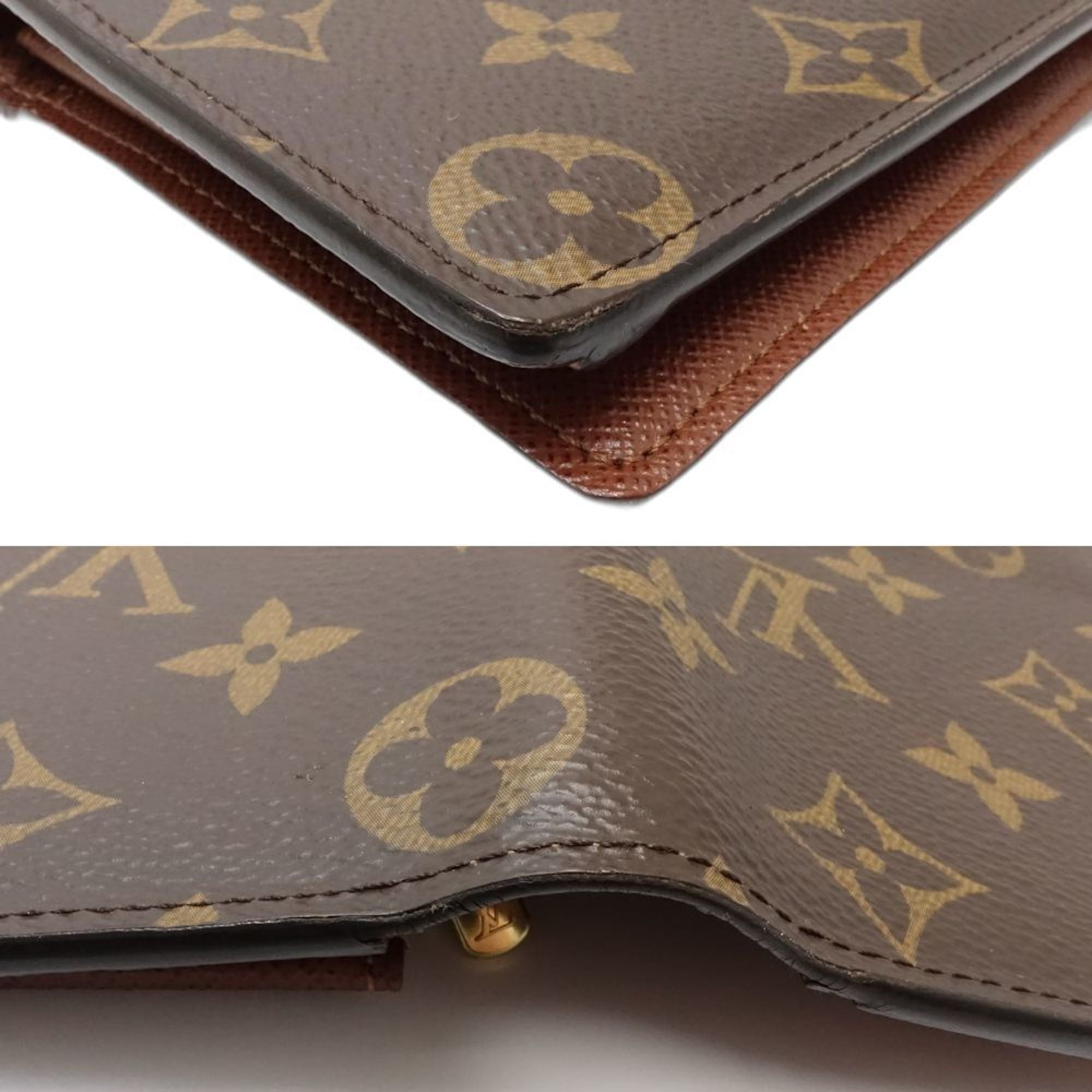 Louis Vuitton Brown Monogram Monogram Long Wallet (Bi-Fold) (Pre-Owned)