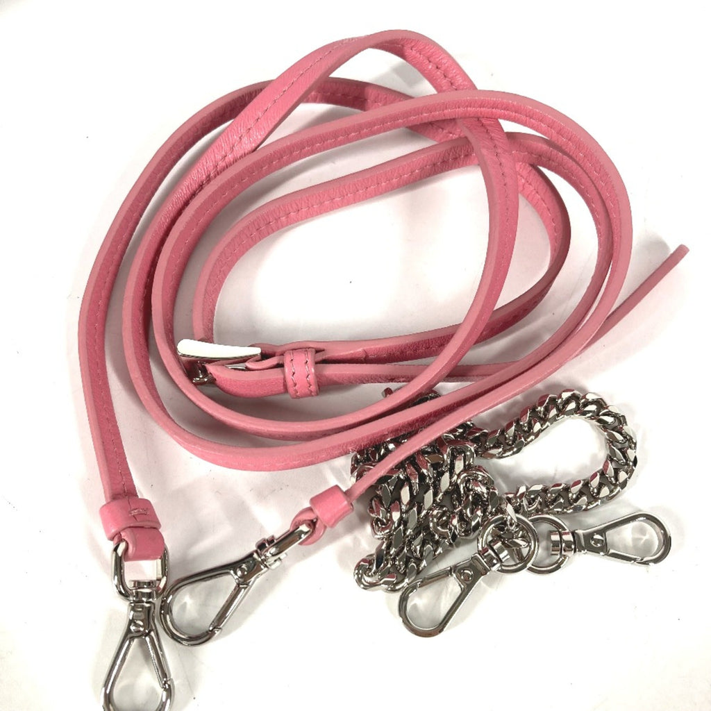 Prada Pink Leather Shoulder Bag (Pre-Owned)