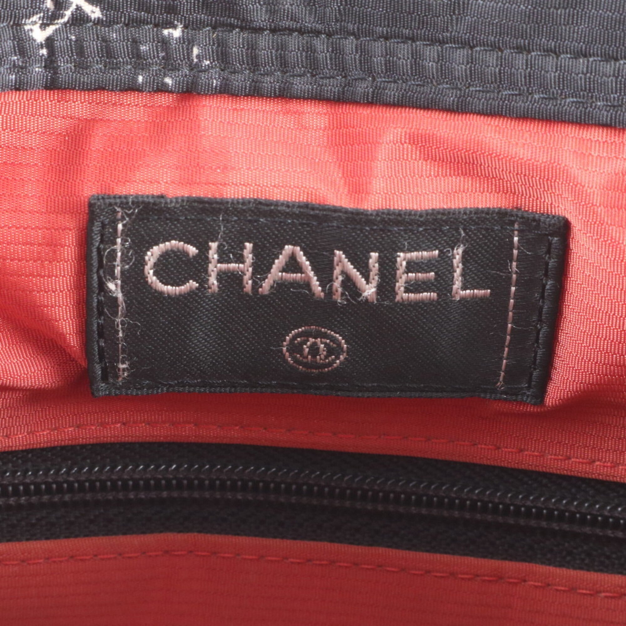 Chanel Travel Line Black White Backpack (Pre-Owned)