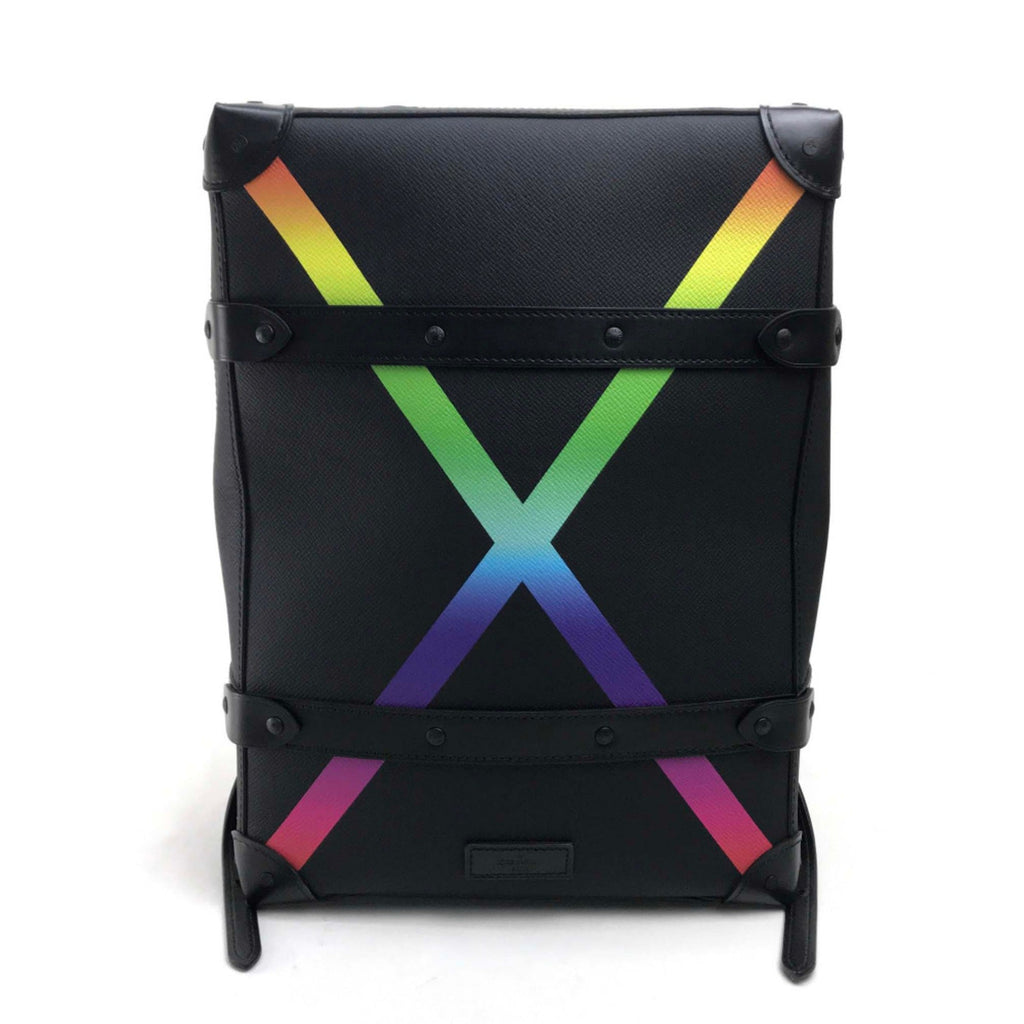 Louis Vuitton Black Leather Backpack (Pre-Owned)