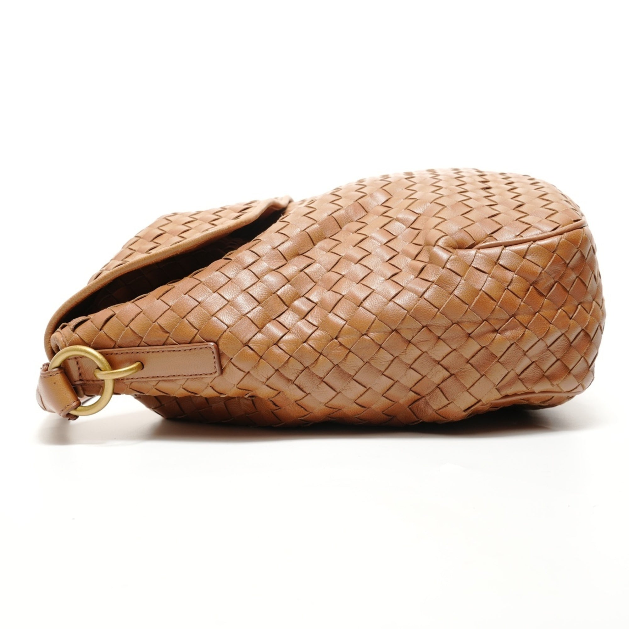 Bottega Veneta Intrecciato Brown Intrecciato Shoulder Bag (Pre-Owned)