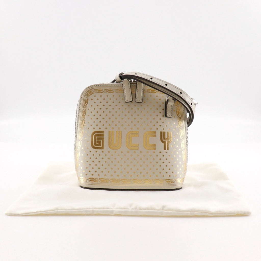 Gucci White Leather Shoulder Bag (Pre-Owned)