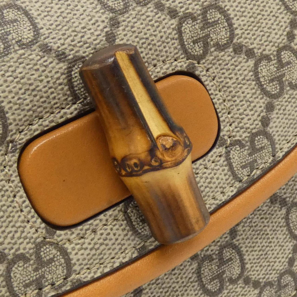 Gucci Beige Brown Gg Supreme Leather Fanny Pack (Pre-Owned)