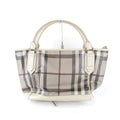 Burberry Beige Pvc Handbag Tote Bag (Pre-Owned)