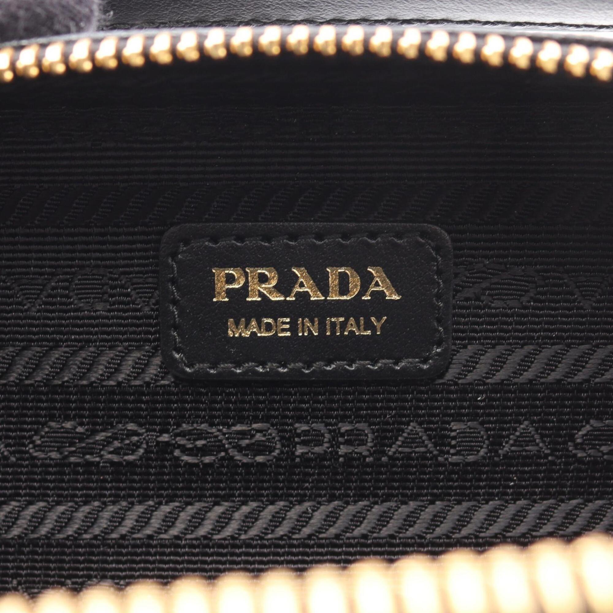 Prada Black Saffiano Triangle Handbag Shoulder Bag (Pre-Owned)