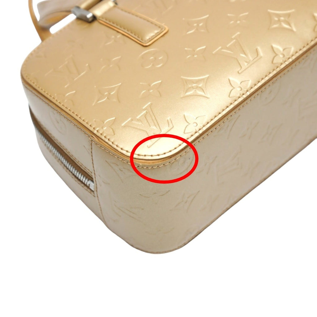 Louis Vuitton Gold Monogram Mat Handbag (Pre-Owned)