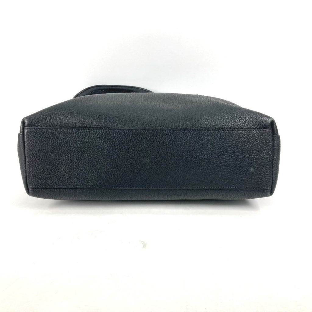 Louis Vuitton Black Noir Leather Shoulder Bag Tote Bag (Pre-Owned)