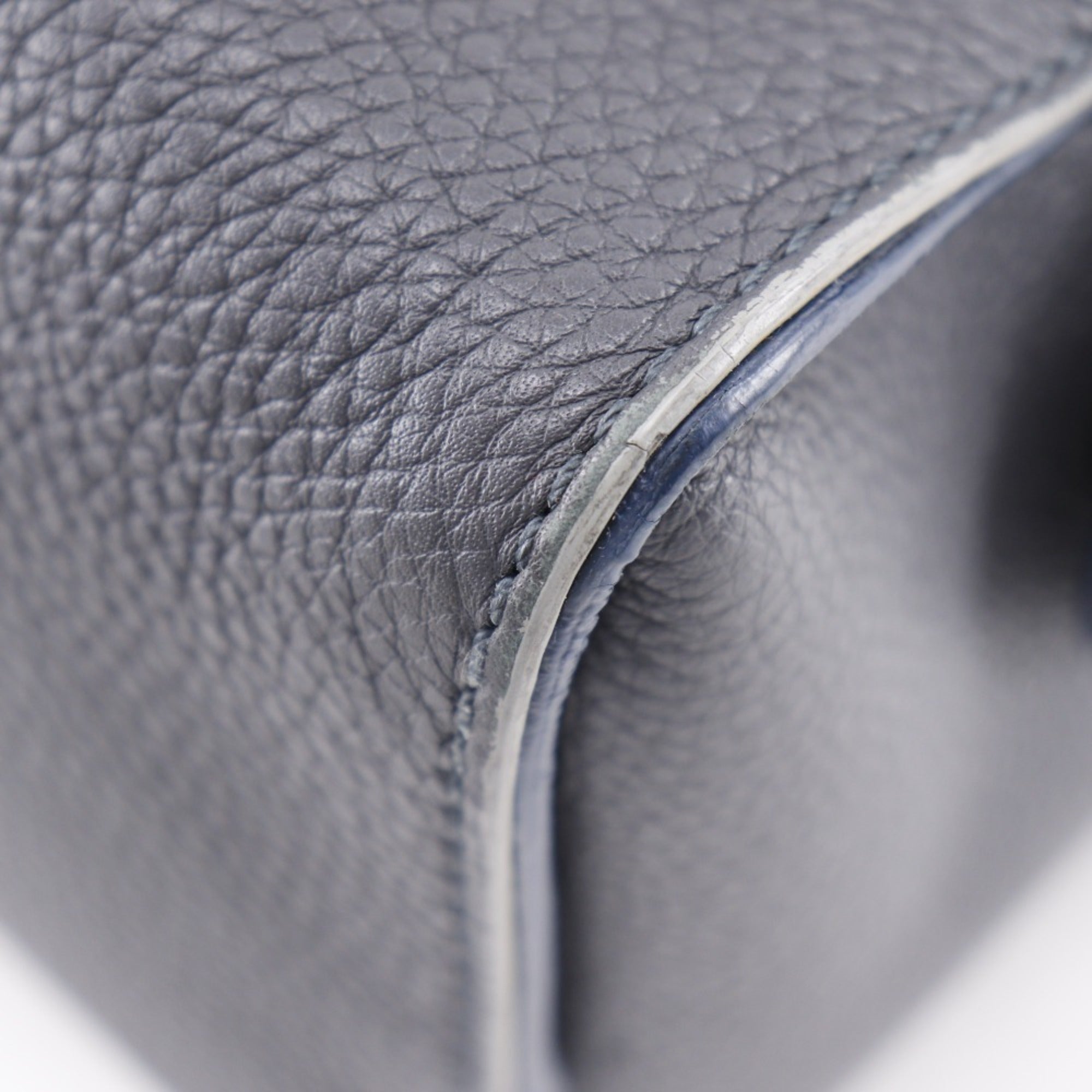 Fendi Gray Leather Handbag (Pre-Owned)