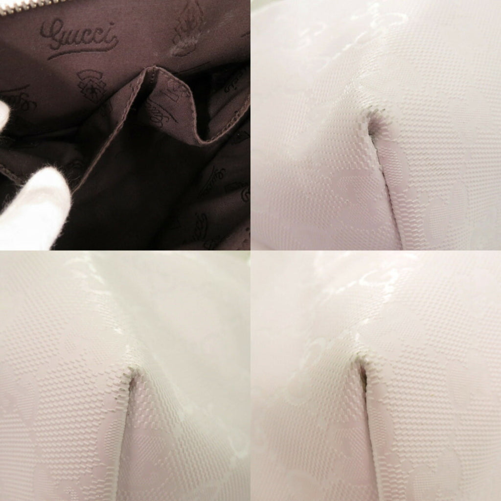 Gucci White Pvc Leather Tote Bag (Pre-Owned)