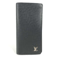 Louis Vuitton Taiga Ardoise Black Taiga Leather Long Wallet (Bi-Fold) (Pre-Owned)
