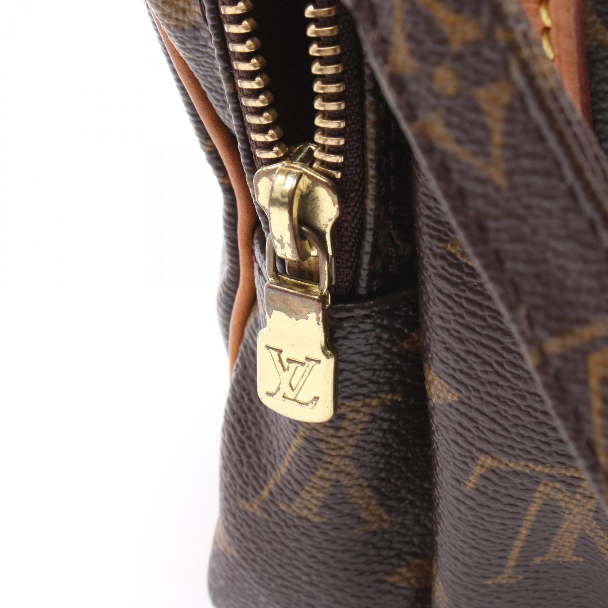 Louis Vuitton Monogram Brown Coated Canvas Leather Shoulder Bag (Pre-Owned)