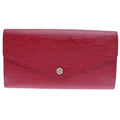 Louis Vuitton Fuchsia Pink Pink Epi Leather Long Wallet (Bi-Fold) (Pre-Owned)