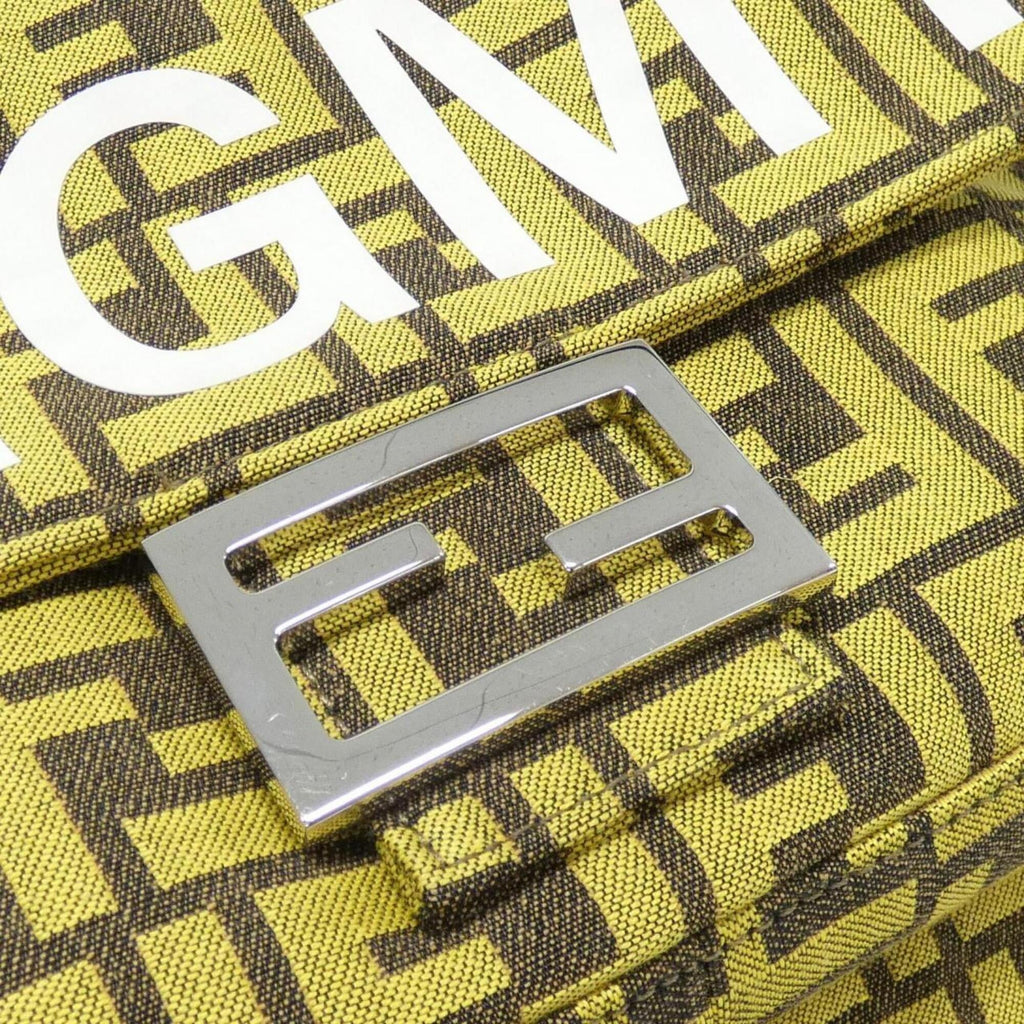 Fendi Yellow Canvas Handbag (Pre-Owned)
