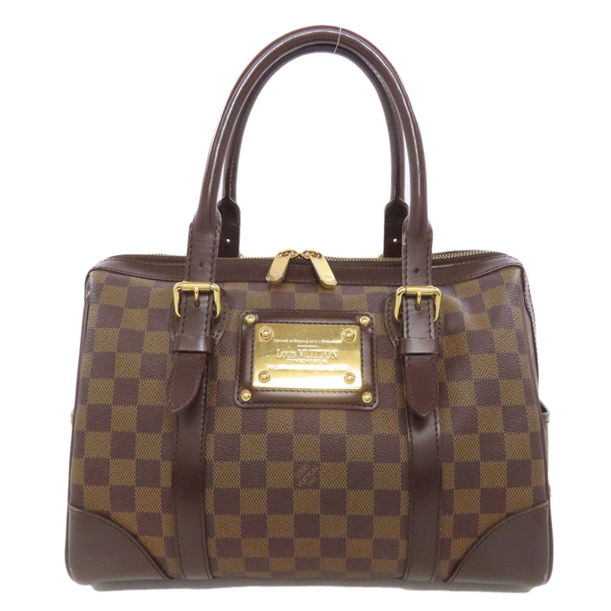 Louis Vuitton Brown Ebene Damier Canvas Boston Bag (Pre-Owned)