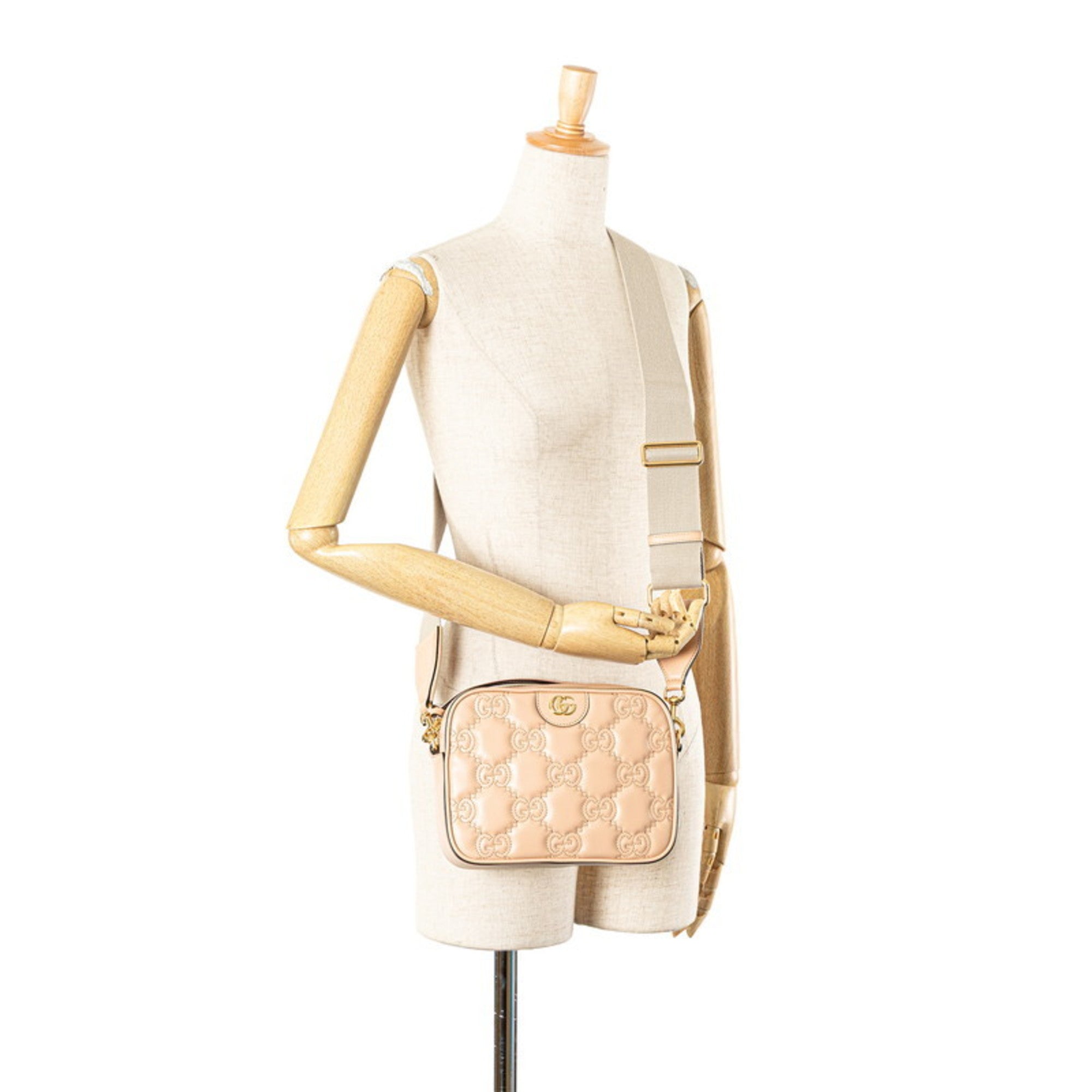 Gucci Beige Leather Shoulder Bag (Pre-Owned)