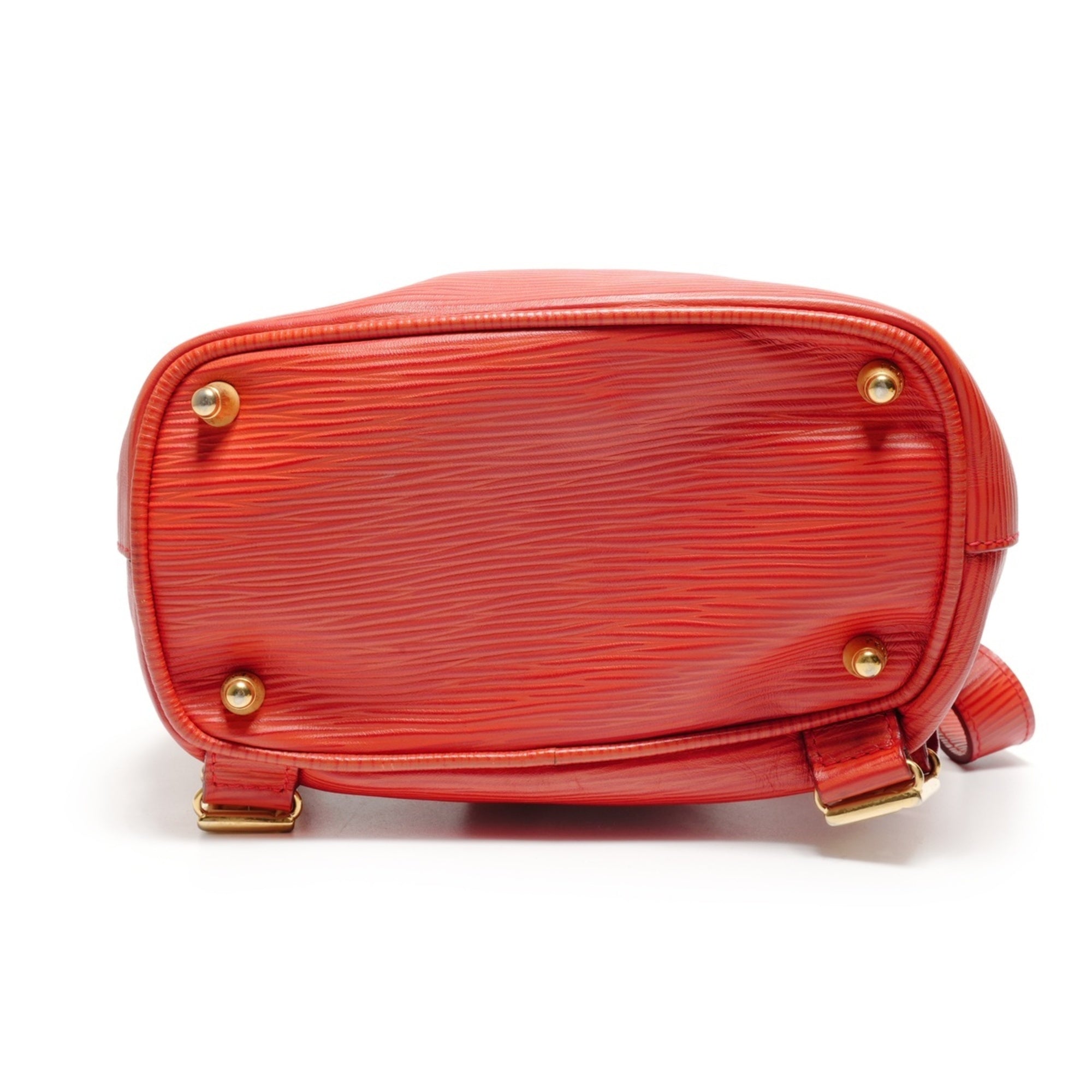 Fendi Red Color Leather Backpack (Pre-Owned)