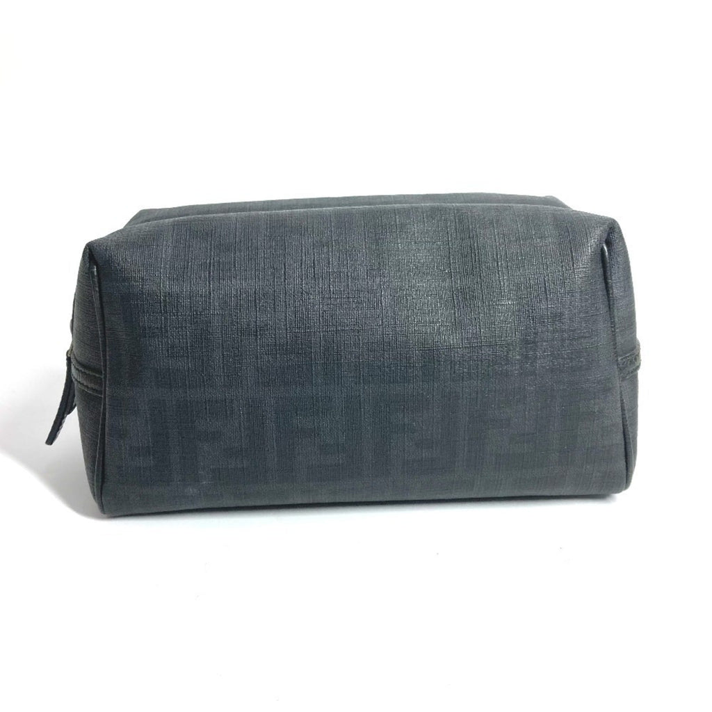 Fendi Zucca Black Pvc Pouch (Pre-Owned)