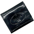 Prada Black Nero Patent Leather Wallet (Tri-Fold) (Pre-Owned)