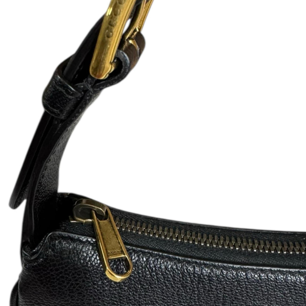 Gucci Black Leather Handbag (Pre-Owned)