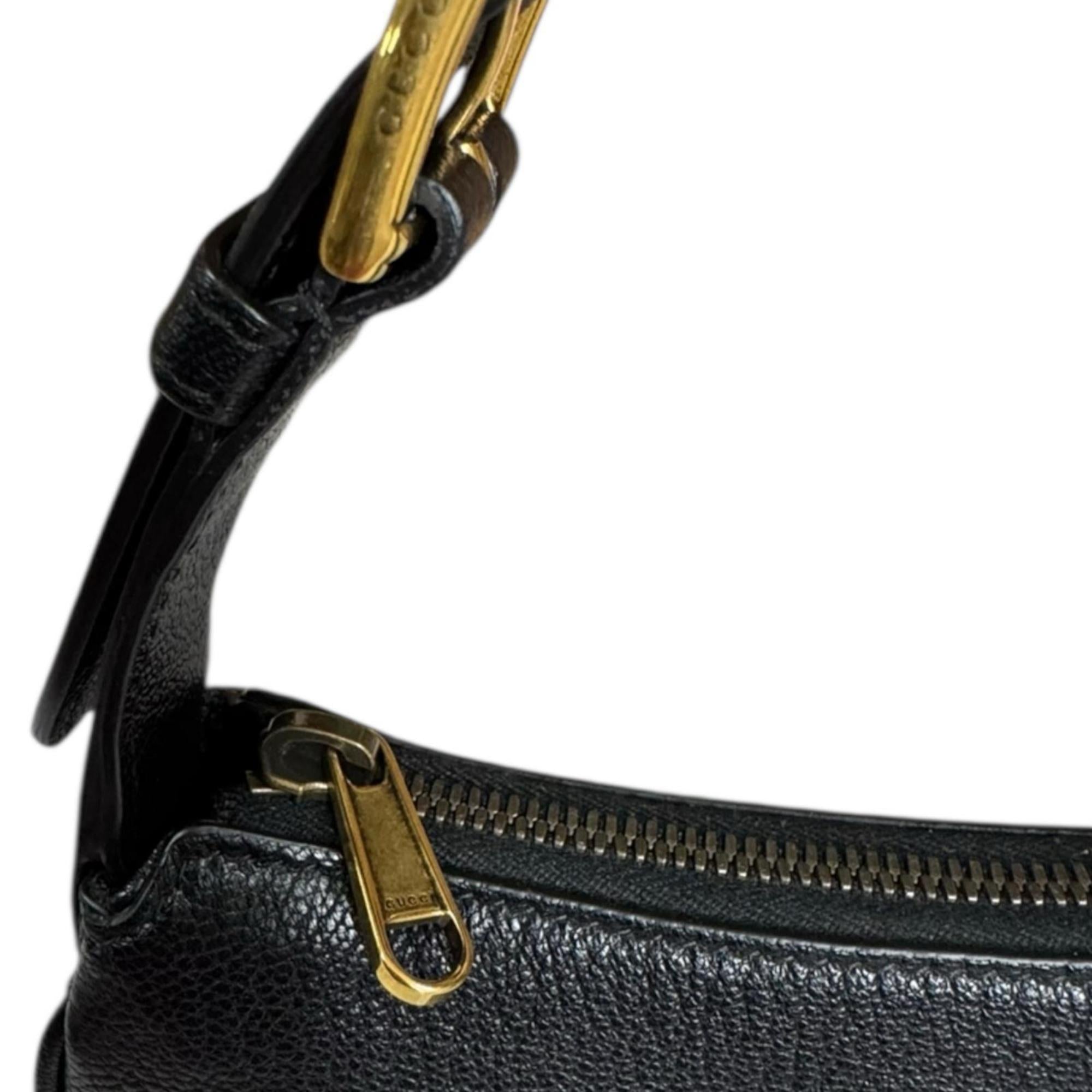 Gucci Black Leather Handbag (Pre-Owned)