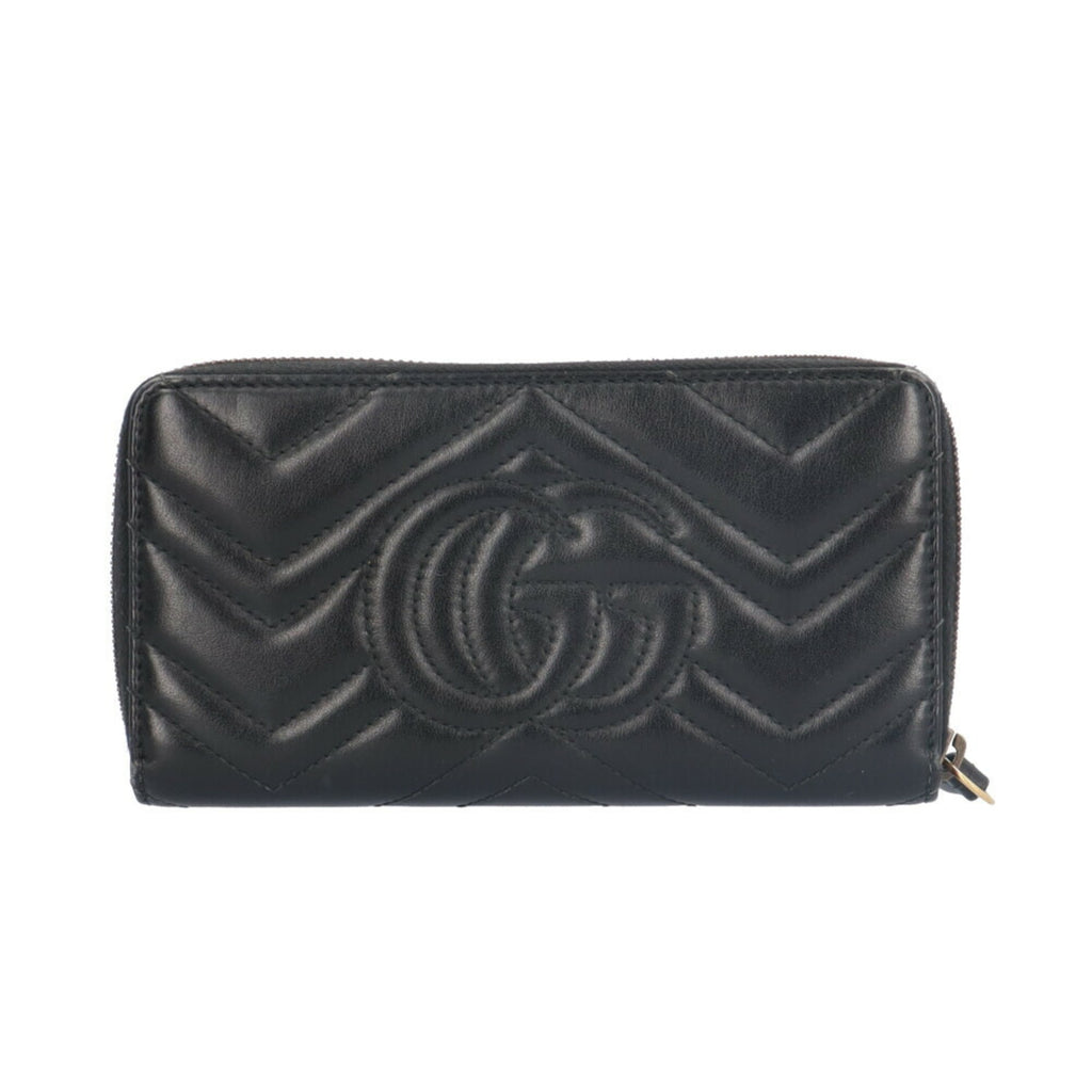 Gucci Black Leather Coin Purse/Coin Case (Pre-Owned)