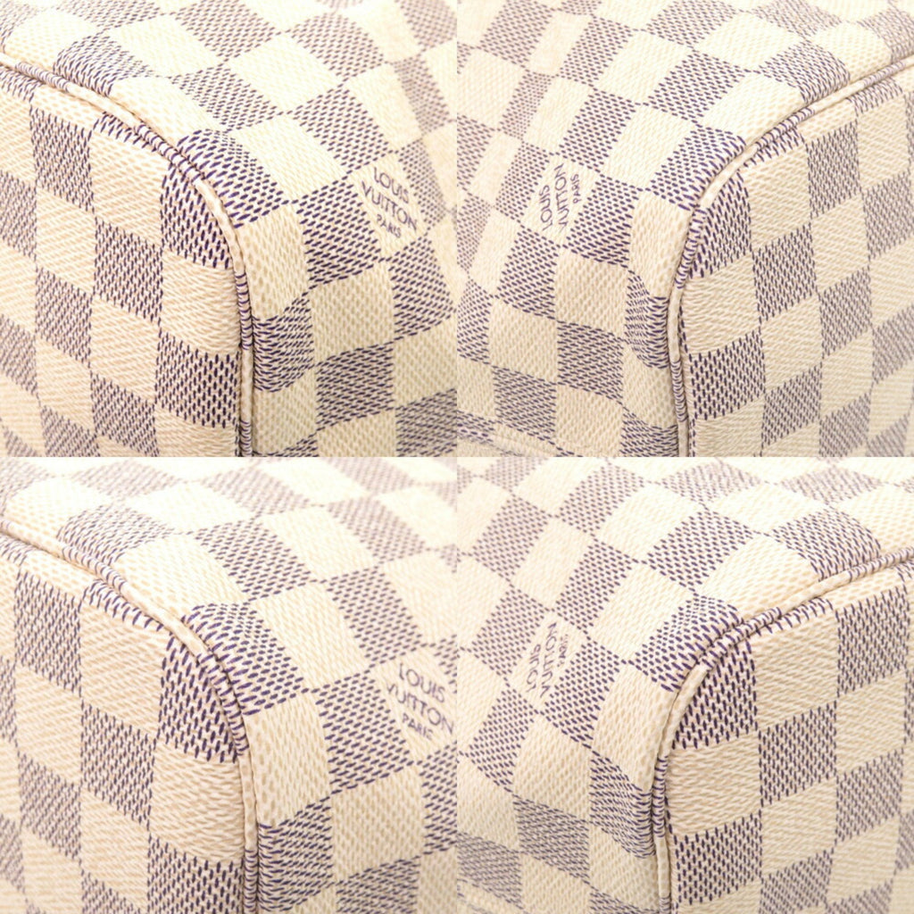 Louis Vuitton White Damier Azur Tote Bag (Pre-Owned)