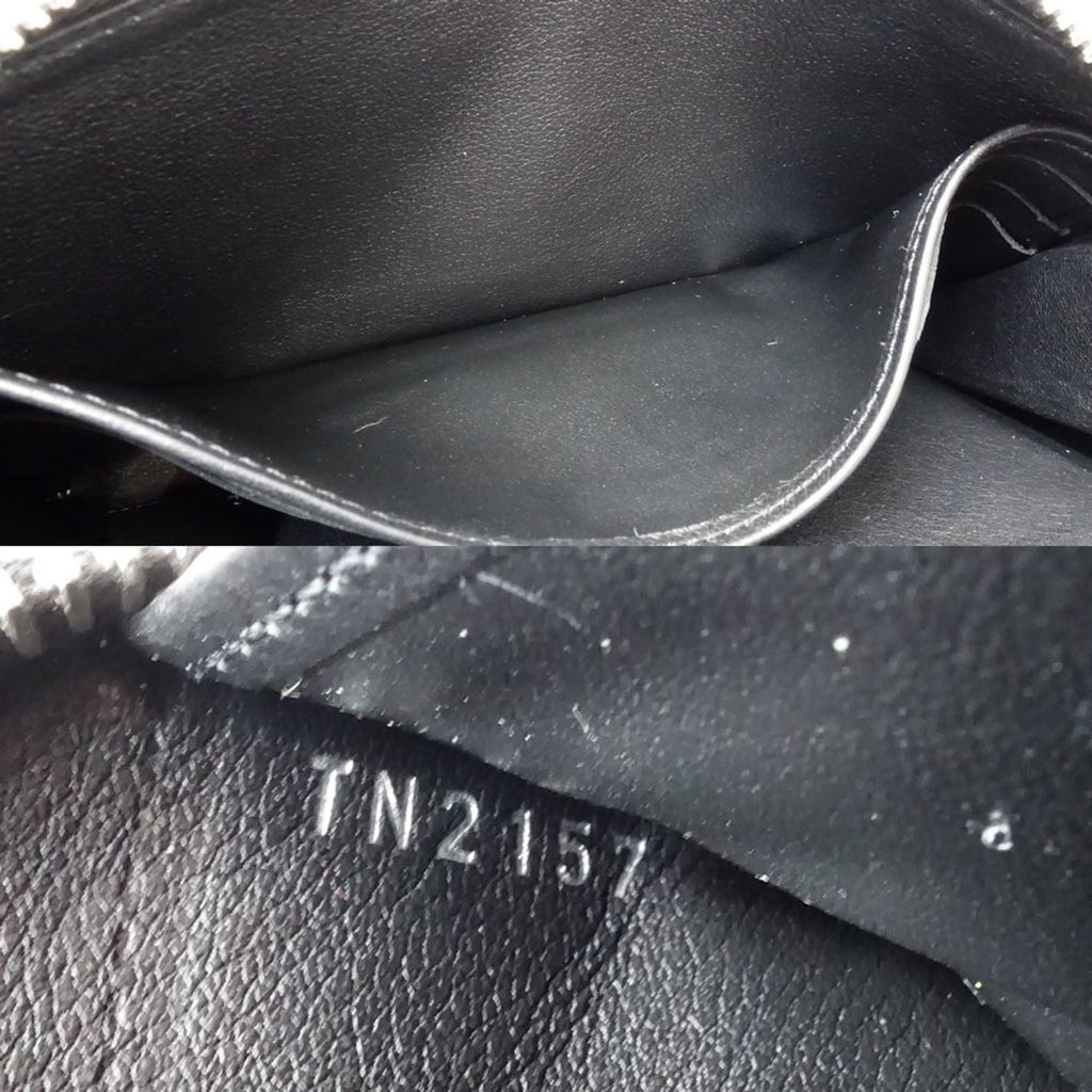 Louis Vuitton Noir Leather Coin Purse/Coin Case (Pre-Owned)