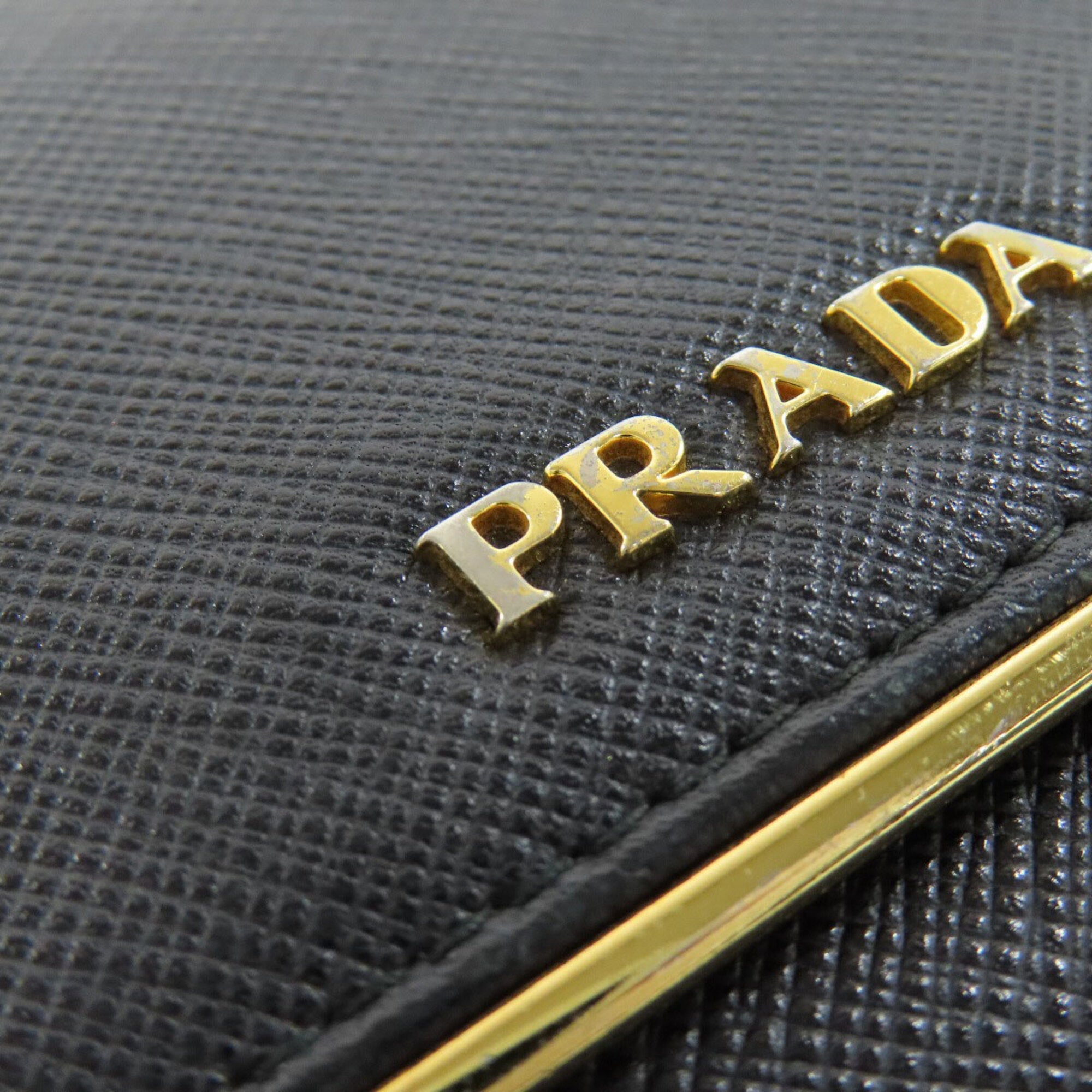 Prada Black Leather Wallet (Bi-Fold) (Pre-Owned)