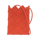 Bottega Veneta Orange Intrecciato Shoulder Bag (Pre-Owned)
