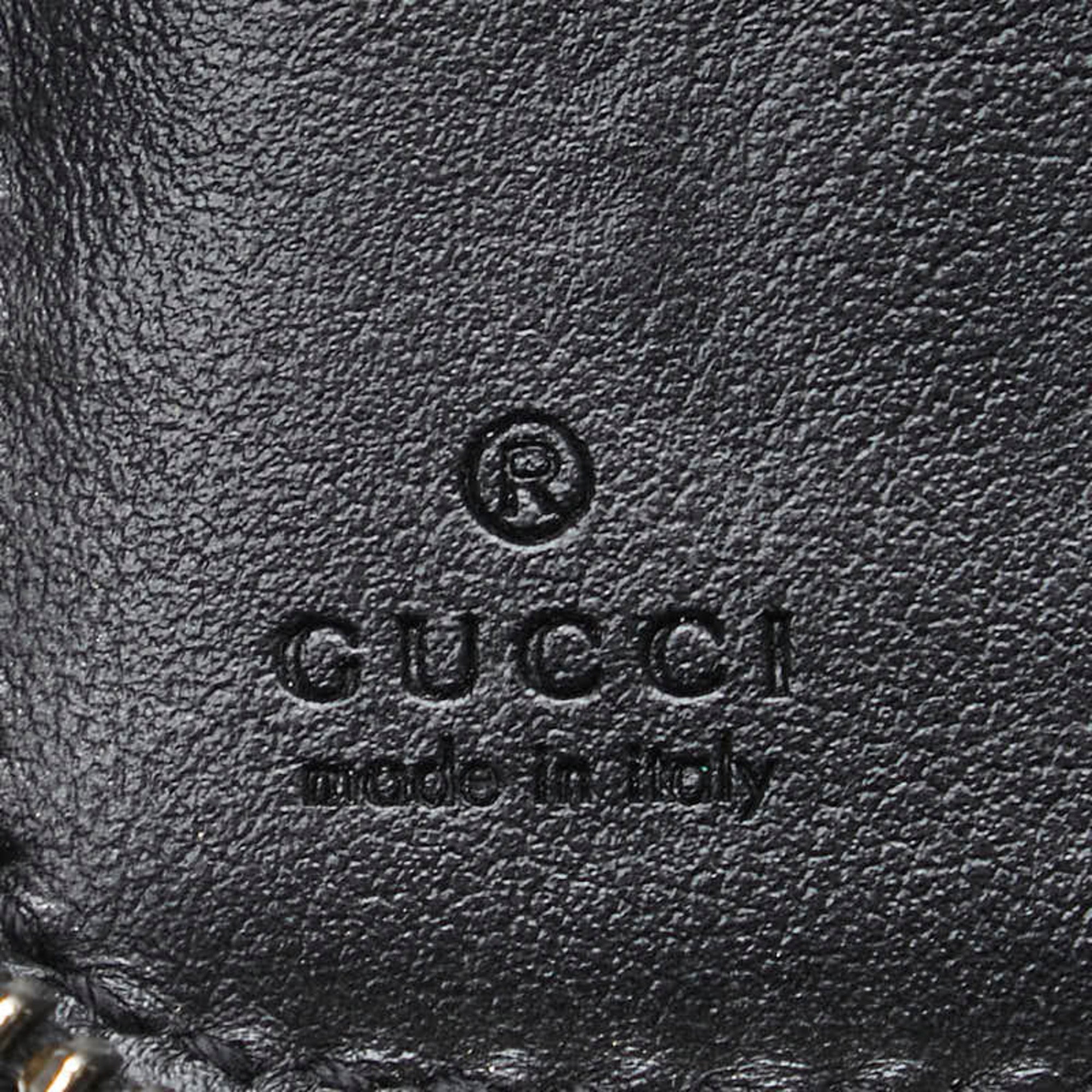 Gucci Black Leather Long Wallet (Bi-Fold) (Pre-Owned)