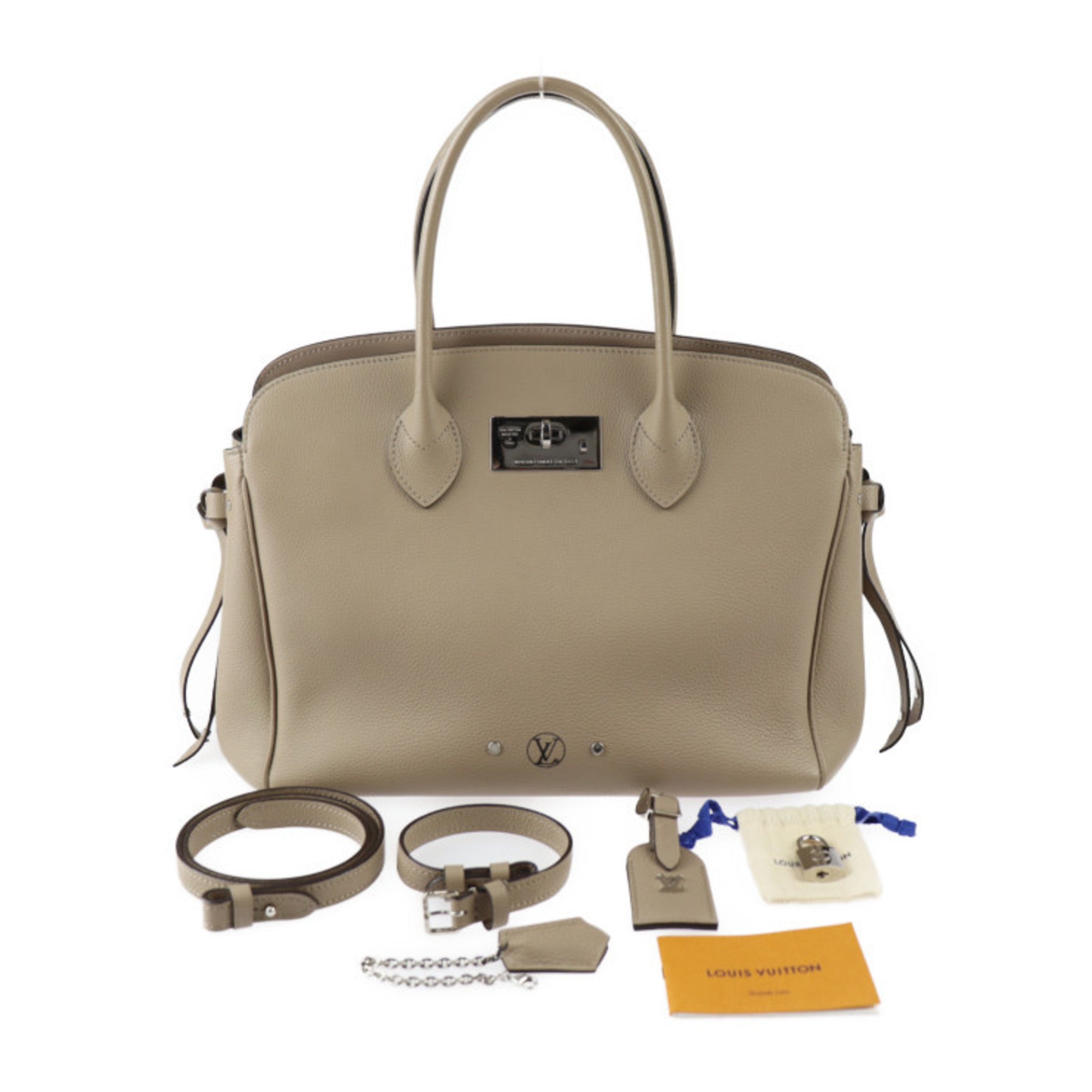 Louis Vuitton Tourterelle Leather Handbag Shoulder Bag Tote Bag (Pre-Owned)