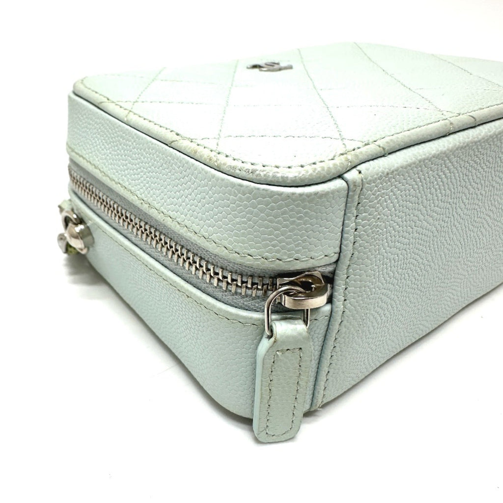 Chanel Blue Leather Shoulder Bag (Pre-Owned)