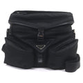 Prada Black Nylon Leather Shoulder Bag (Pre-Owned)