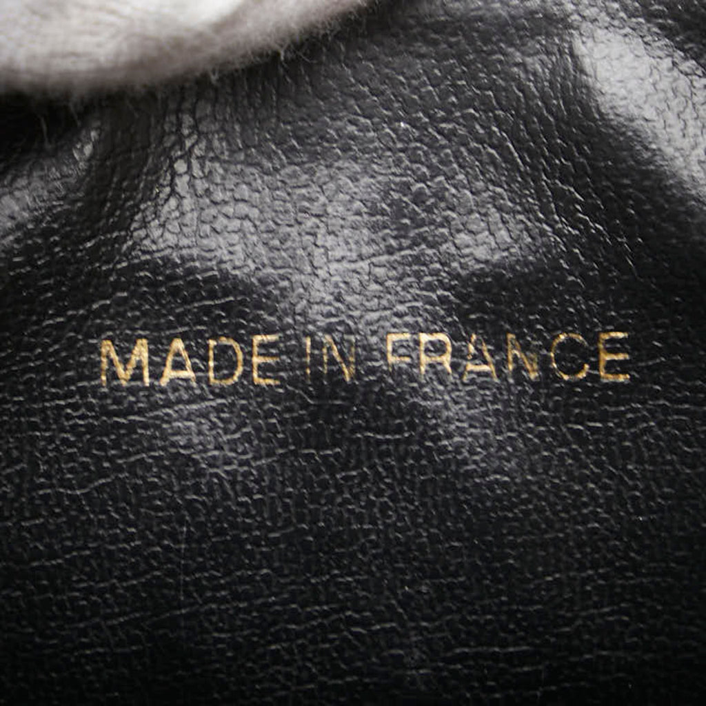 Chanel Black Grained Calfskin Pouch Vanity Bag (Pre-Owned)