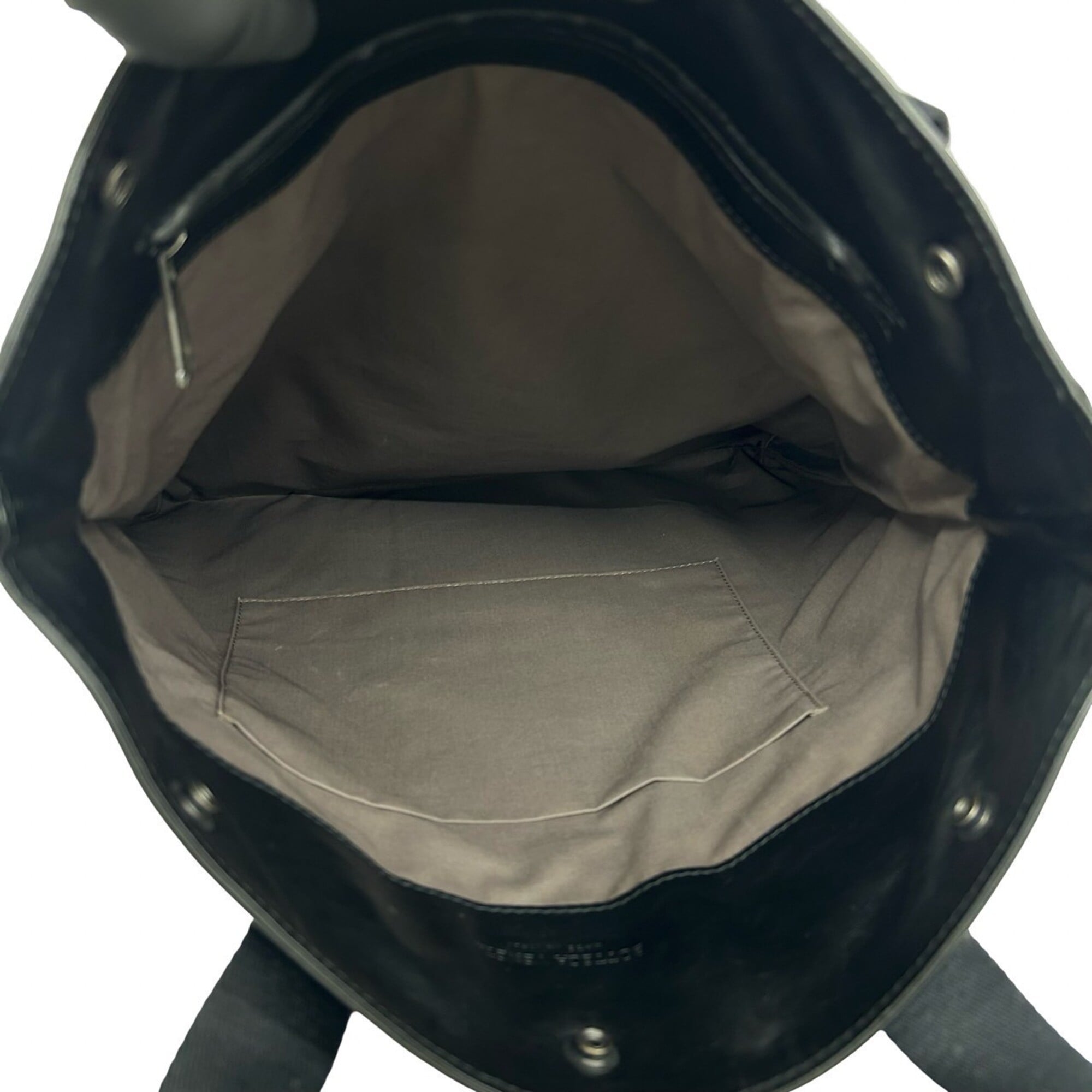 Bottega Veneta Black Leather Handbag Tote Bag (Pre-Owned)