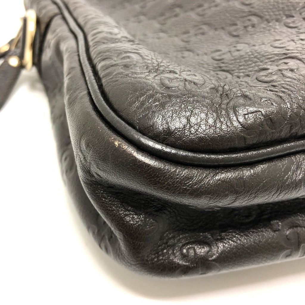 Gucci Brown Leather Briefcase Handbag (Pre-Owned)