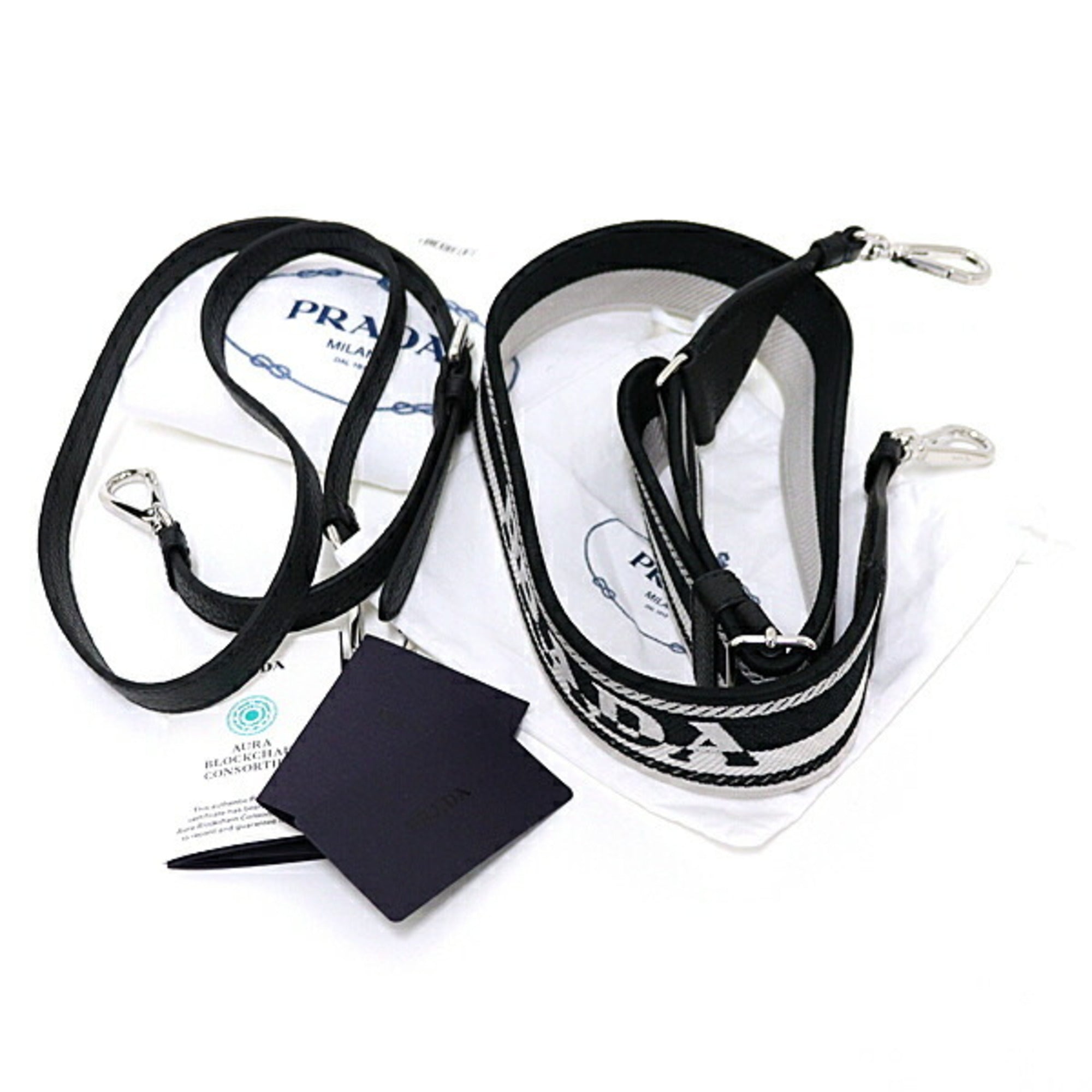 Prada Black Nero Leather Shoulder Bag (Pre-Owned)