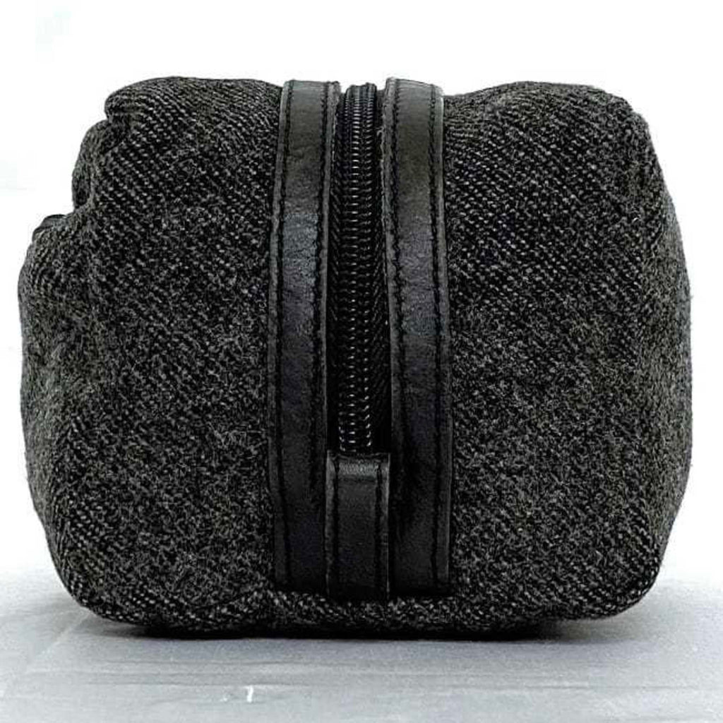 Prada Gray Tweed Wool Nylon Pouch (Pre-Owned)