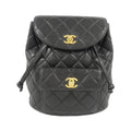 Chanel Black Leather Backpack (Pre-Owned)