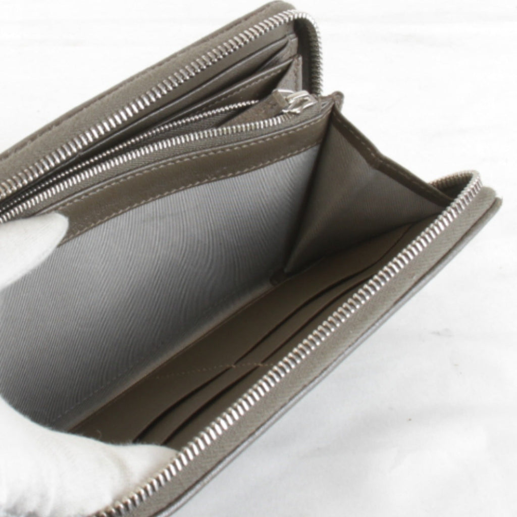 Gucci Brown Leather Long Wallet (Bi-Fold) (Pre-Owned)
