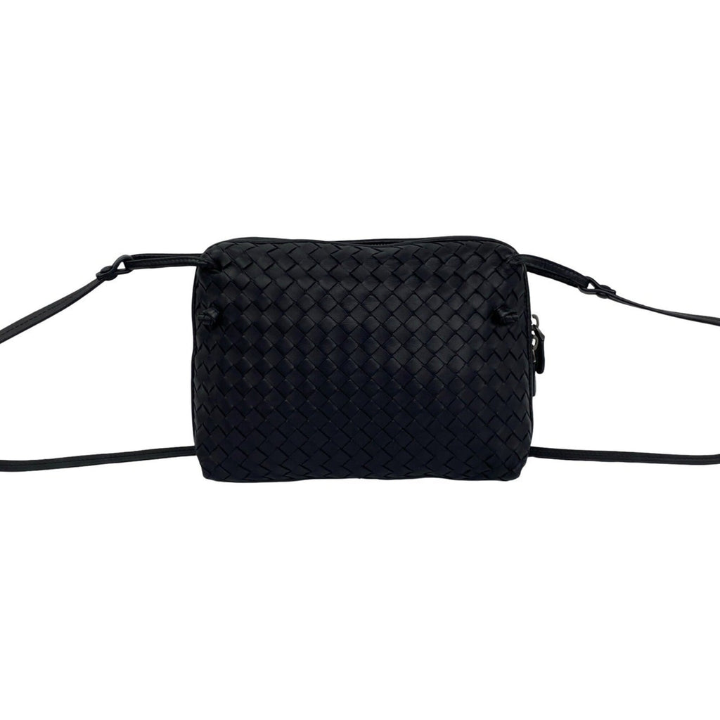 Bottega Veneta Navy Leather Pochette Shoulder Bag (Pre-Owned)