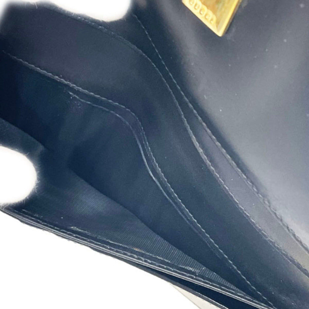 Gucci Black Leather Long Wallet (Bi-Fold) (Pre-Owned)